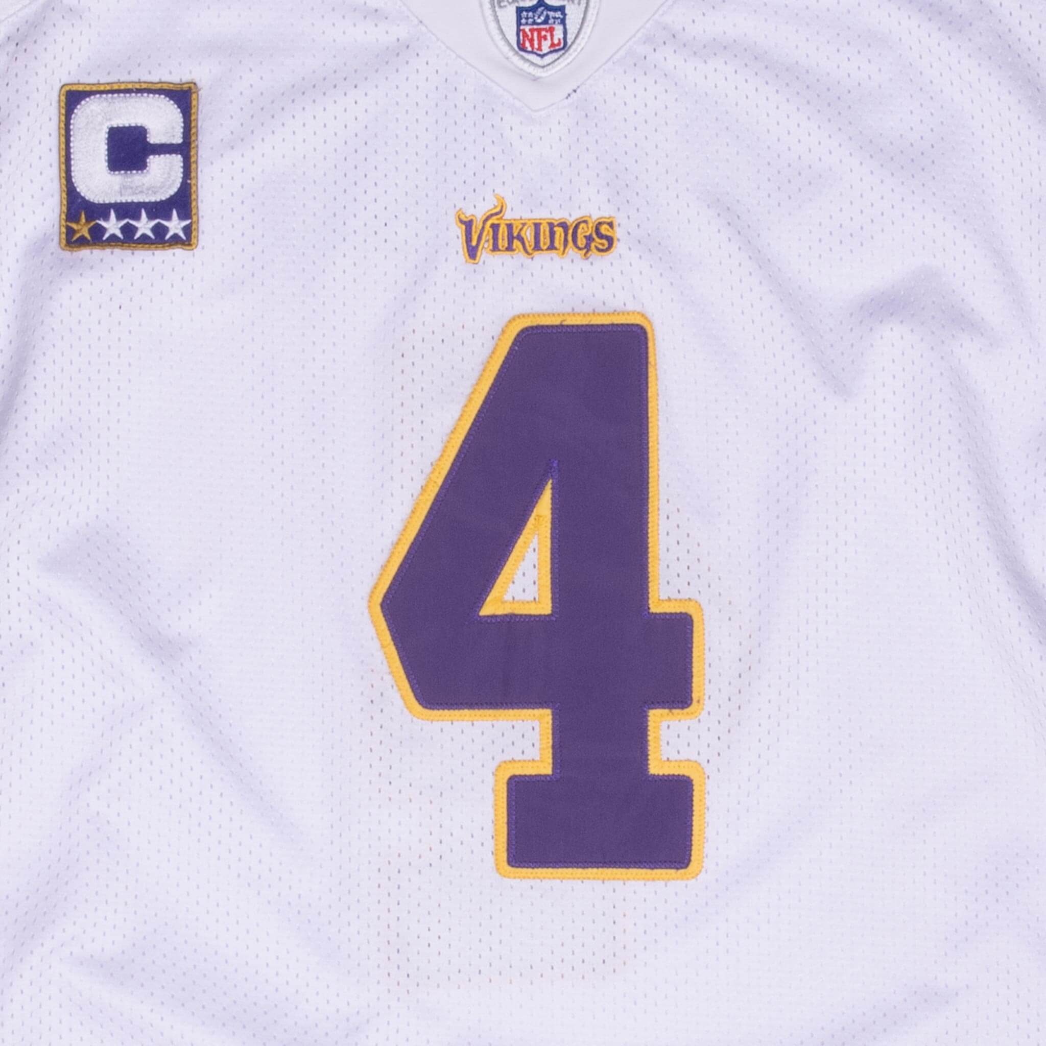 Vintage Nfl Minnesota Vikings Brett Favre #4 Reebok Jersey 2000S Size 52