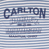 Vintage Harley Davidson Calton Mariniere Tee Shirt 1995 Size Medium Made In Usa With Single Stitch Sleeves