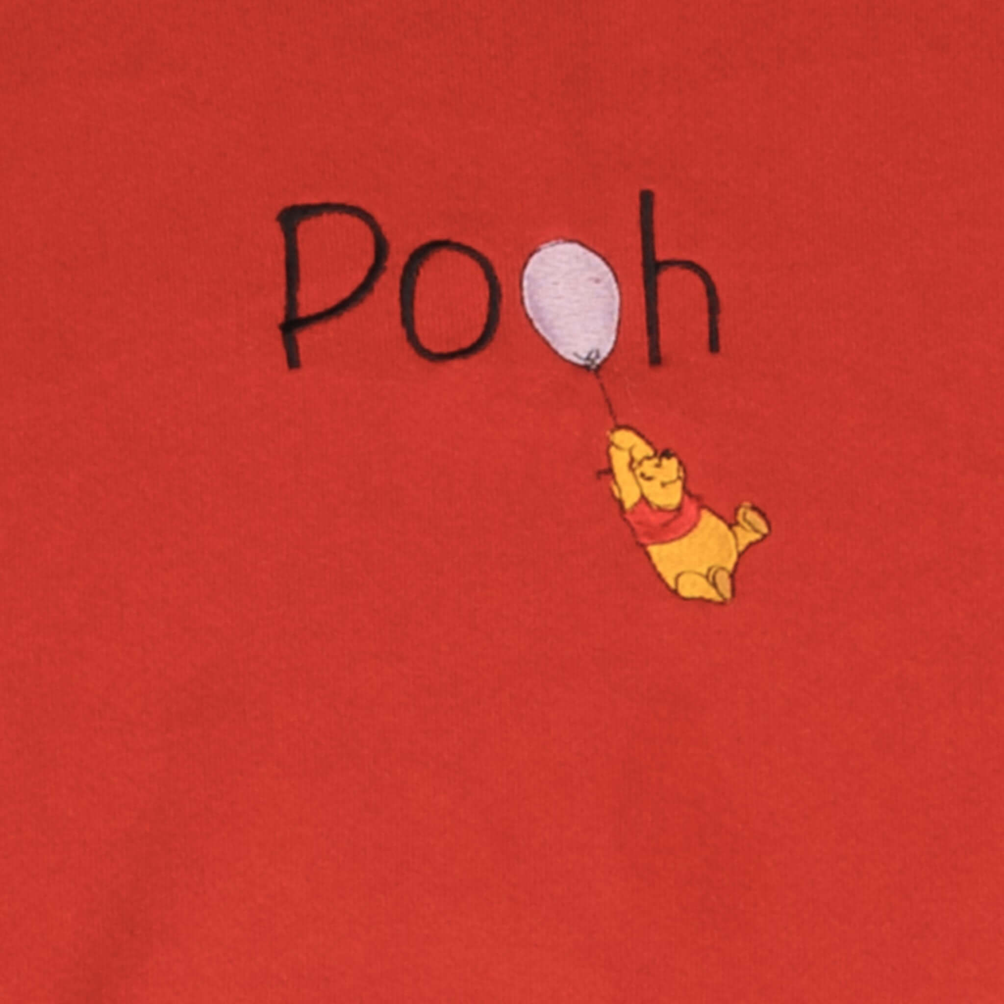 Vintage Disney Winnie The Pooh Embroidered 1990S Sweatshirt Large Made In USA