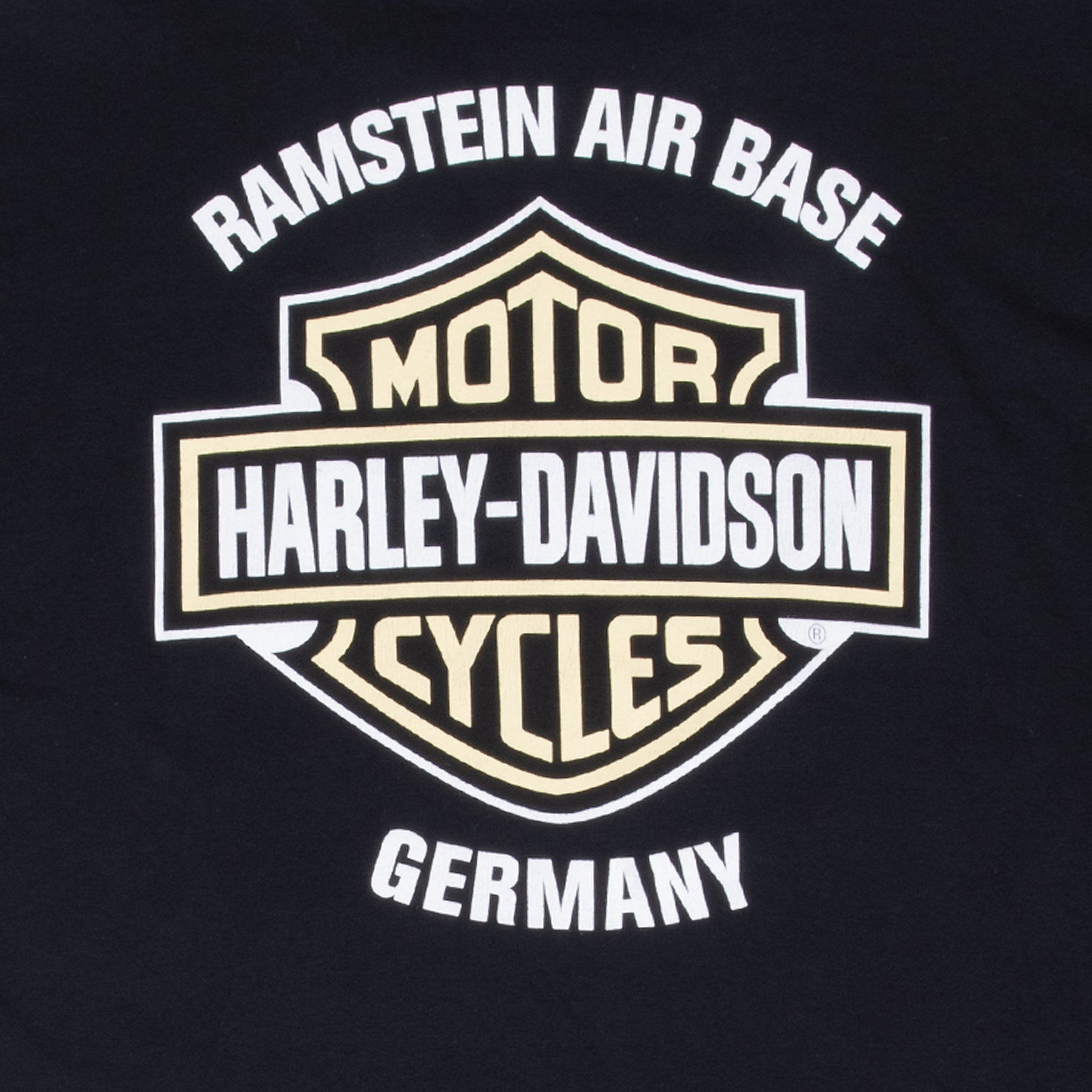 Vintage Harley Davidson Ramstein Air Base Germany Tee Shirt Size XL
