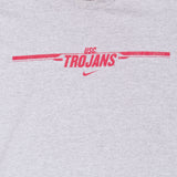 Vintage Usc Trojans Football Nike Swoosh Gray Tee Shirt 1990S Size XL