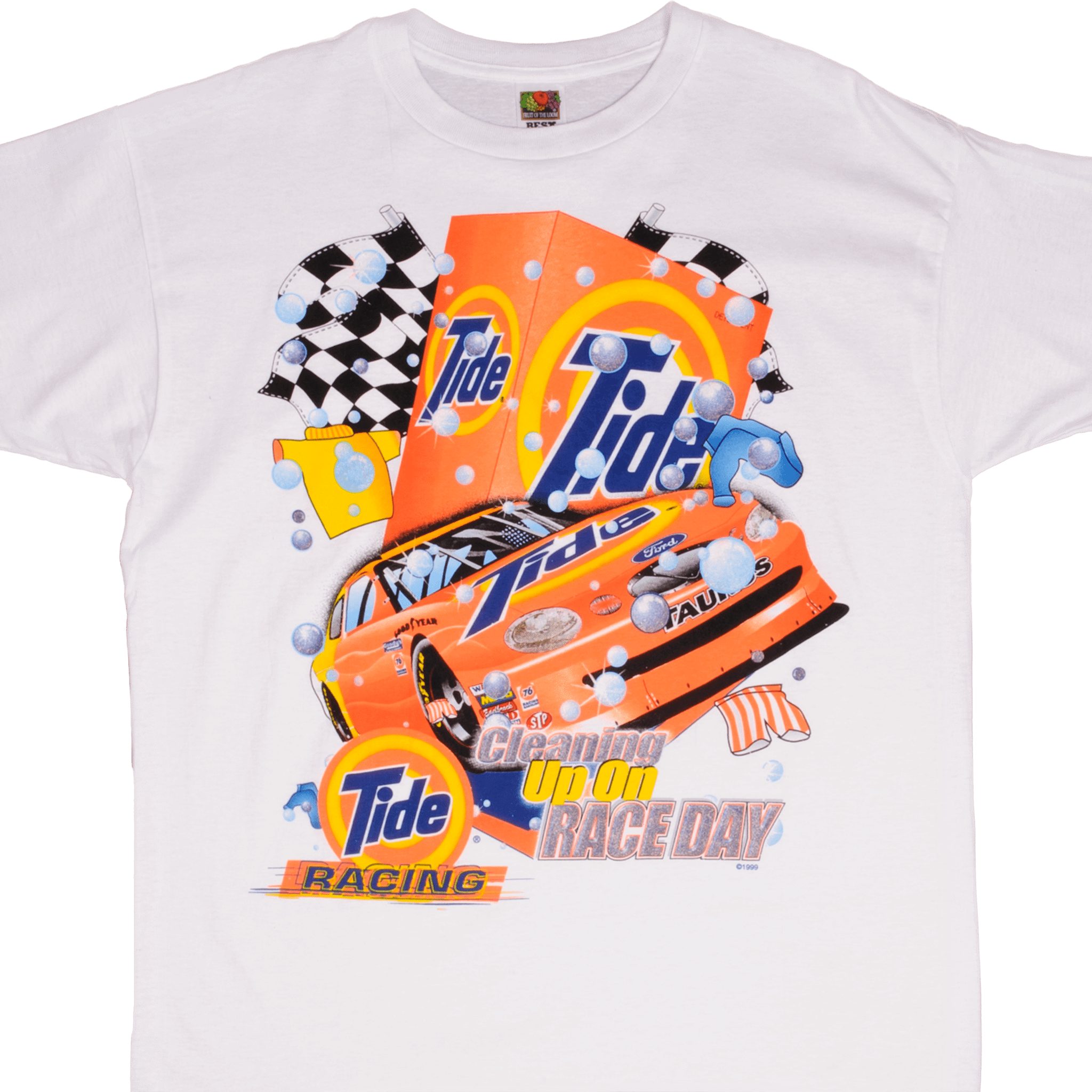 Vintage Nascar Tide Racing Cleaning Up On Race Day Tee Shirt 1999 Size XL