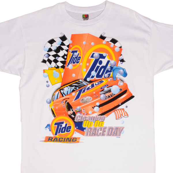 Vintage Nascar Tide Racing Cleaning Up On Race Day Tee Shirt 1999 Size XL