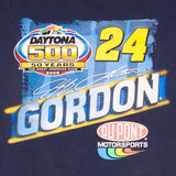 Vintage Nascar Jeff Gordon Dupont Dayton 500 2008 Tee Shirt Size XL