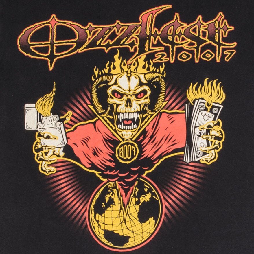 Vintage Ozzfest Ozzy Osbourne 2007 Tee Shirt Size Small