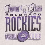 Vintage Mlb Colorado Rockies 1993 Tee Shirt Size XL Made In Usa