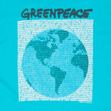 Vintage Green Peace 1989 Tee Shirt Size Large Made In Usa With Single Stitch Sleeves