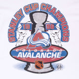 Vintage Nhl Colorado Avalanche Stanley Cup Champions 1996 Tee Shirt Size XL With Single Stitch Sleeves
