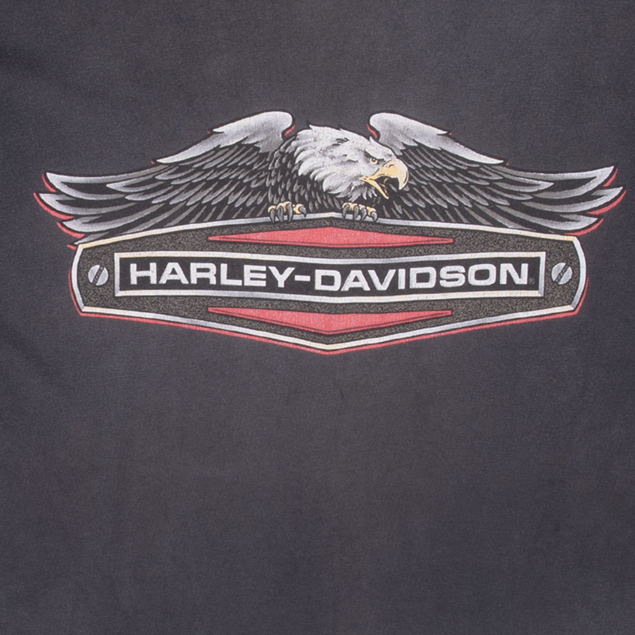 Vintage Harley Davidson Wichita Kansas 1990S Tee Shirt Size XL Made In Usa