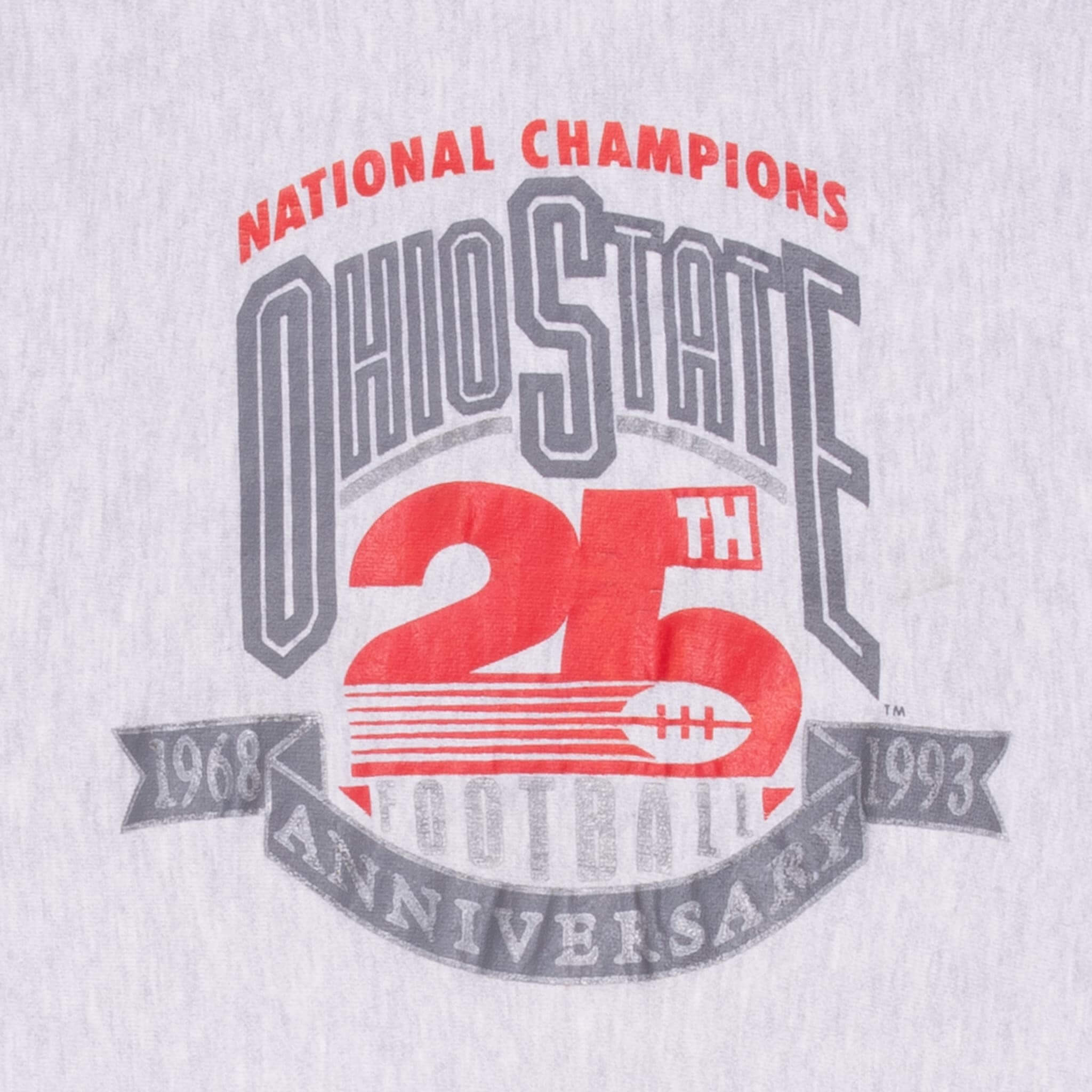 Vintage Champion Reverse Weave Ohio State National Champions 1993 Sweatshirt Size Large Made In Usa