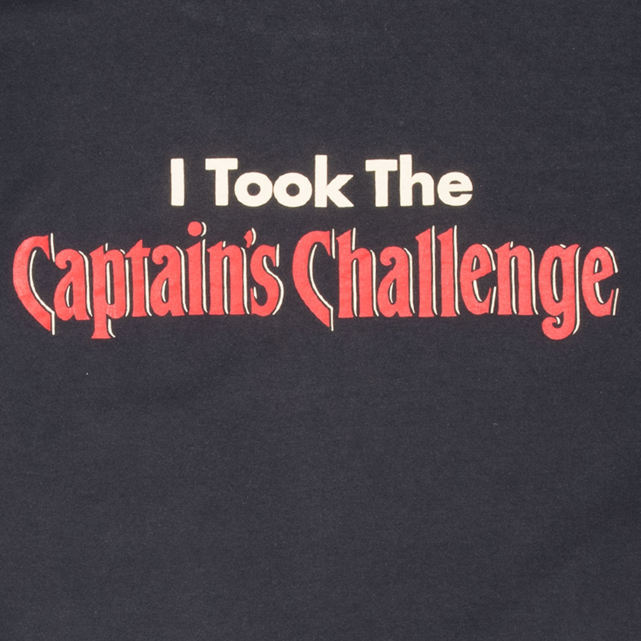 Vintage Captain Morgan Challenge Tee Shirt 1990S Size XL Made In Usa With Single Stitch Sleeves