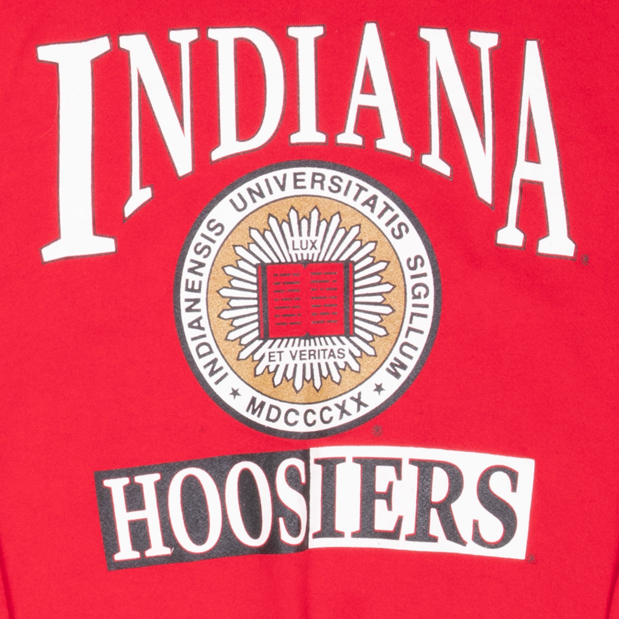 Vintage Ncaa Indiana Hoosiers Sweatshirt 1990S Size Medium Made In Usa