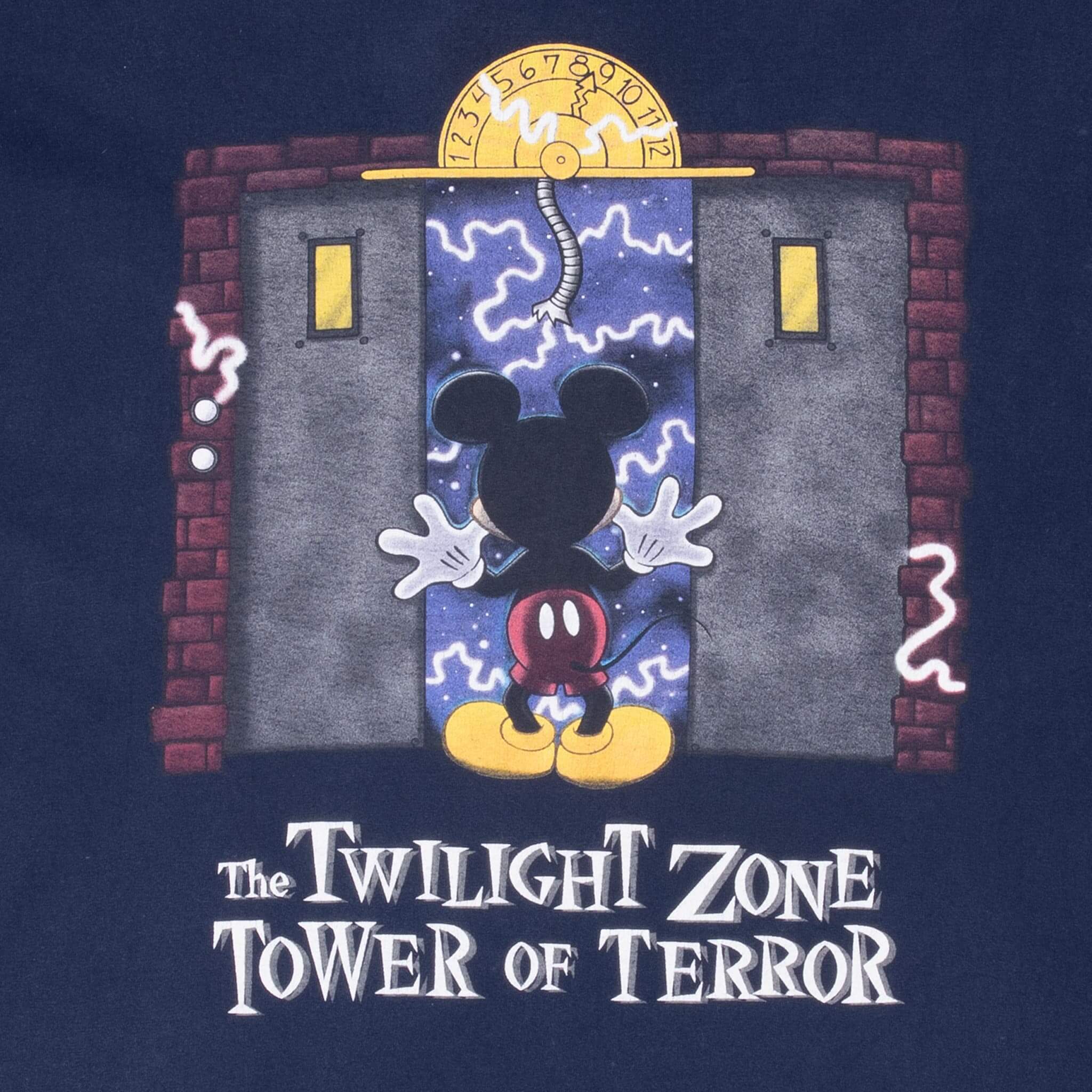 Vintage Disney The Twilight Zone Tower Of Terror 1990S Tee Shirt Size XL Made In USA