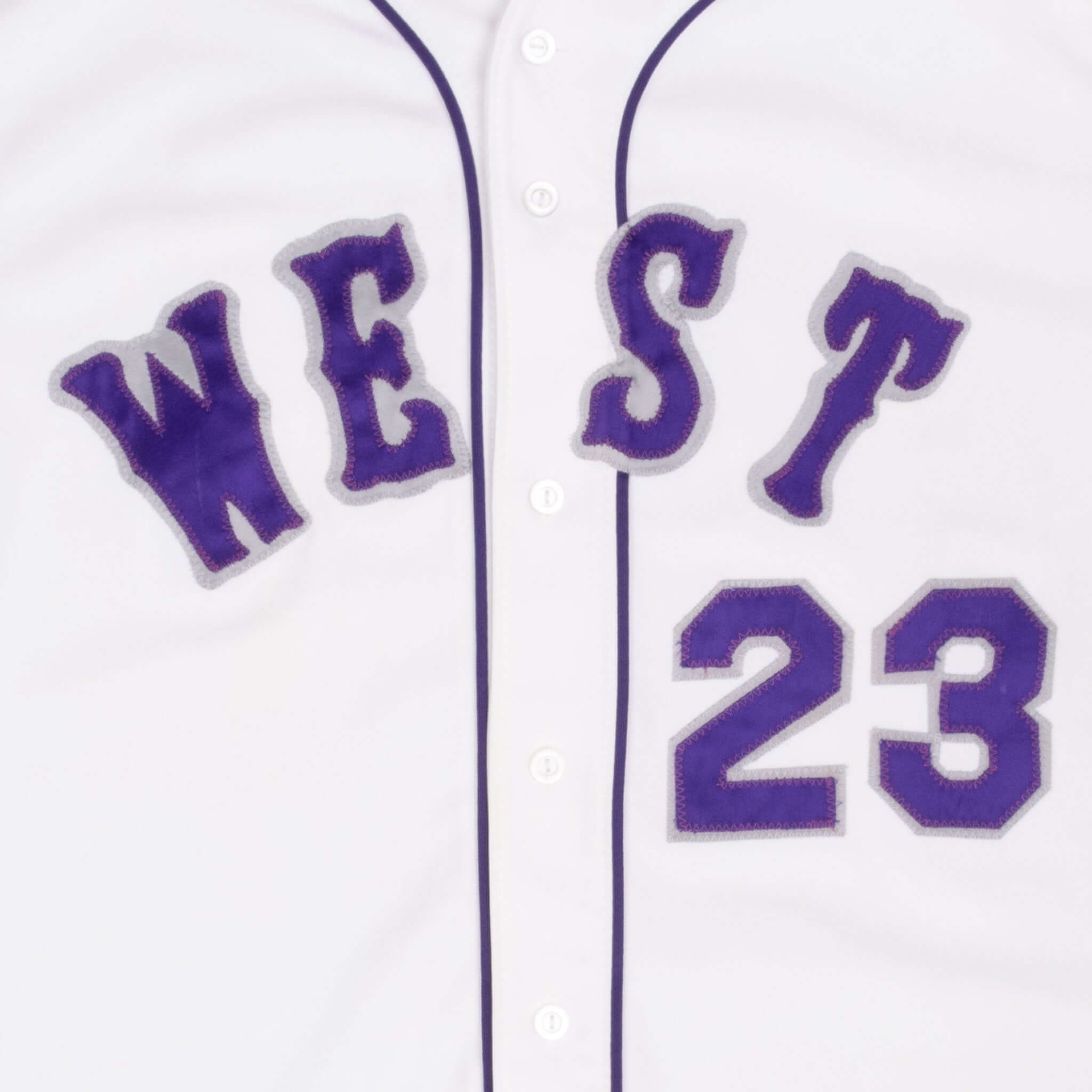 Vintage West 23 Baseball Delong Jersey 1990S Size 44