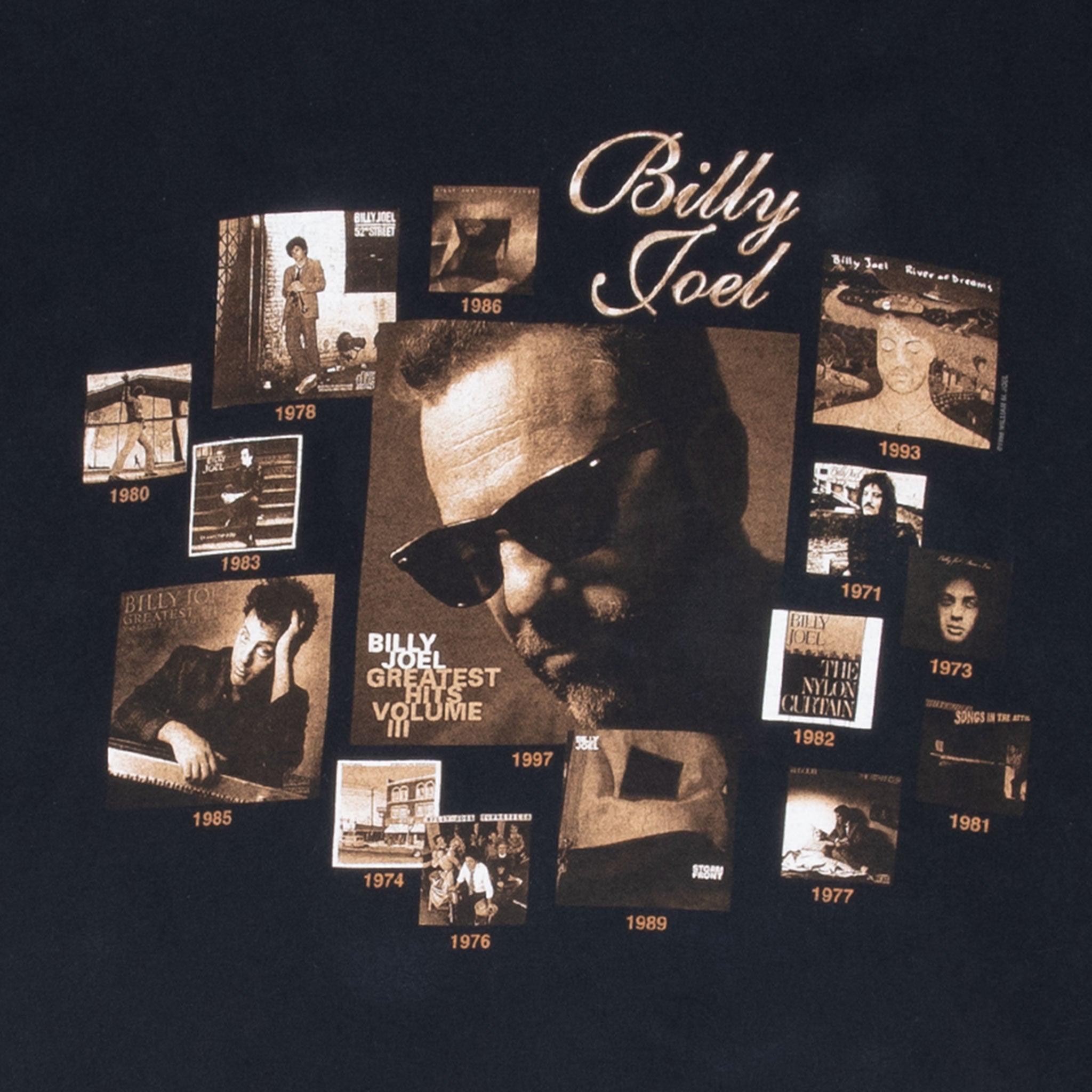 Vintage Billy Joel 1998 1999 Tour Tee Shirt Size XL