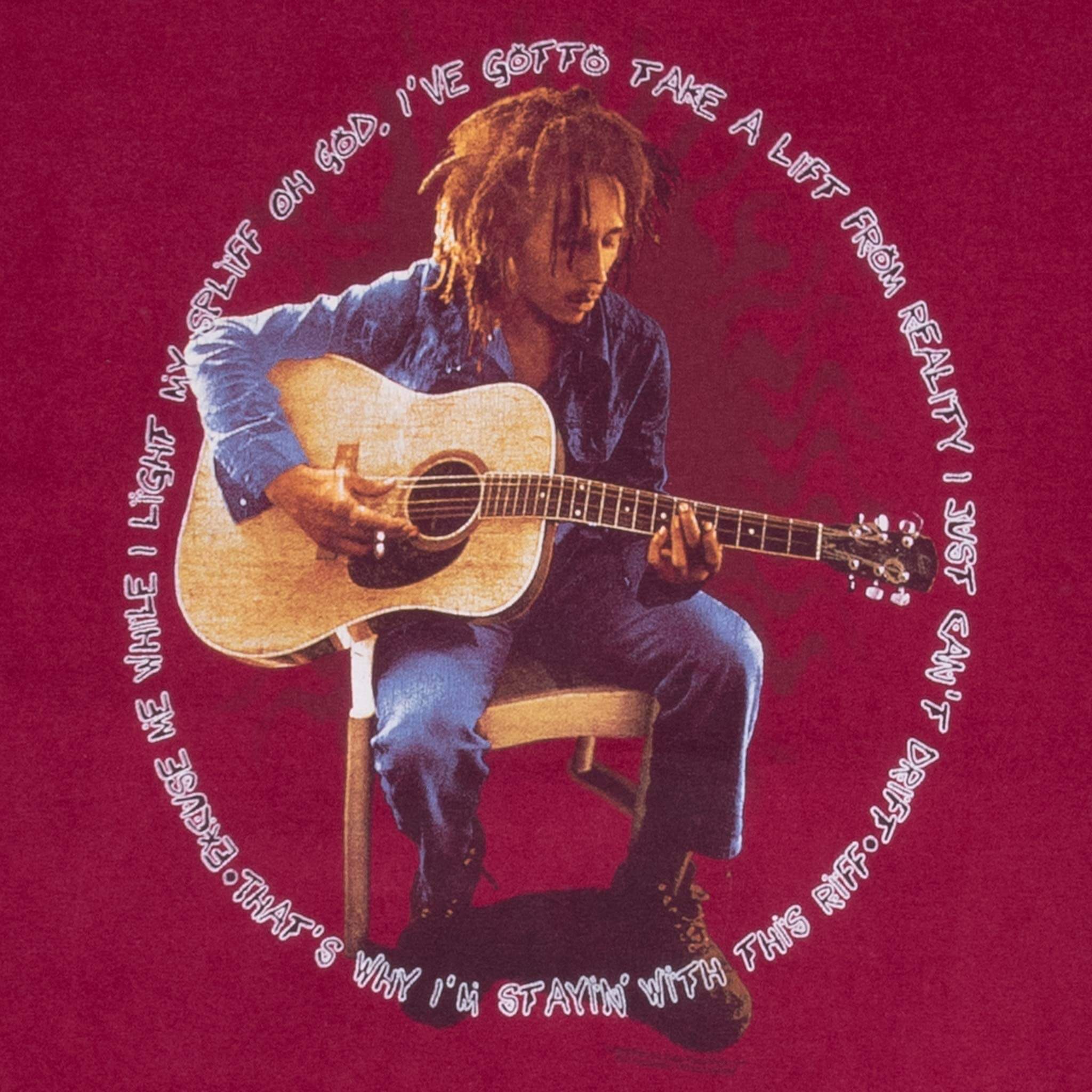 Vintage Bob Marley Tee Shirt Size Medium 1998 Made In Usa