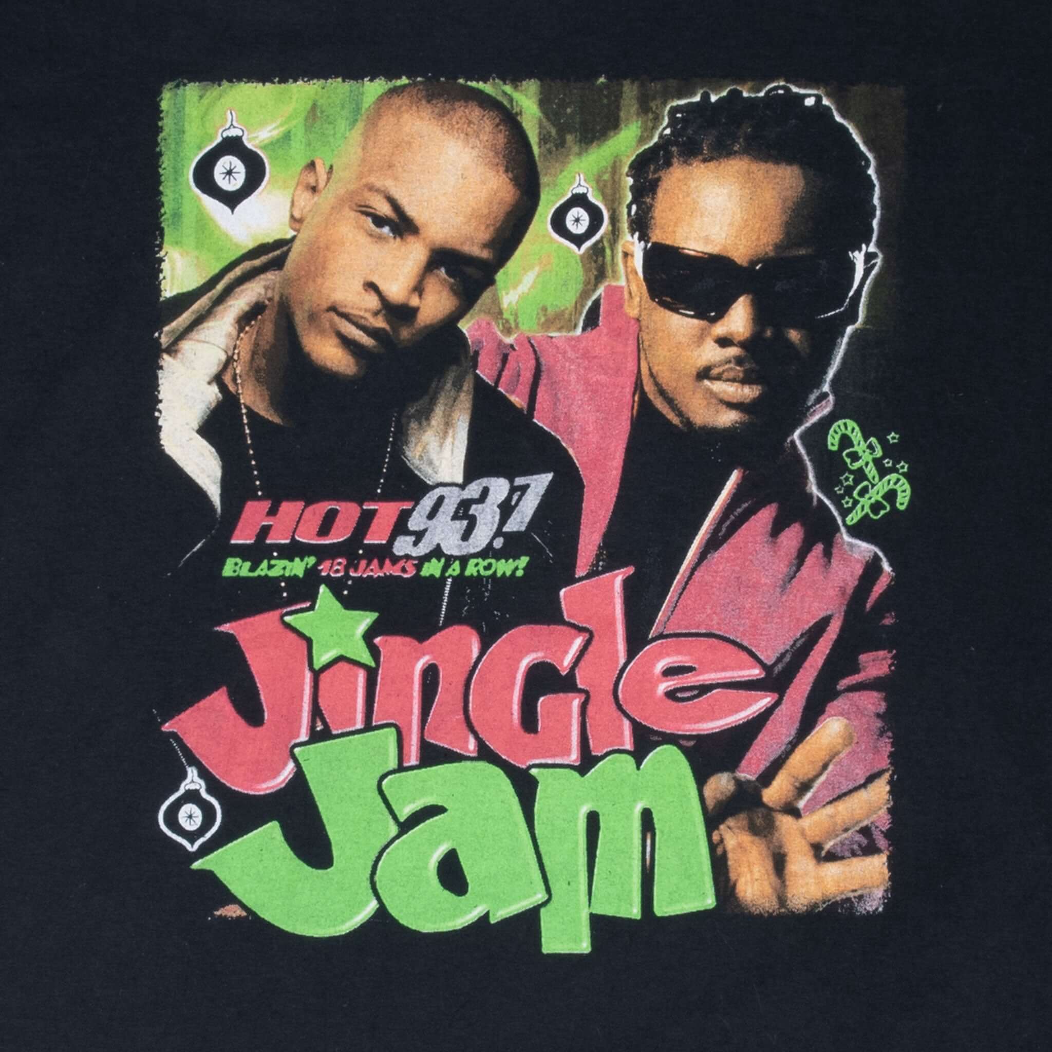 Vintage Wzmx Hot 93.7 Jingle Jam 2000S Tee Shirt Size XL