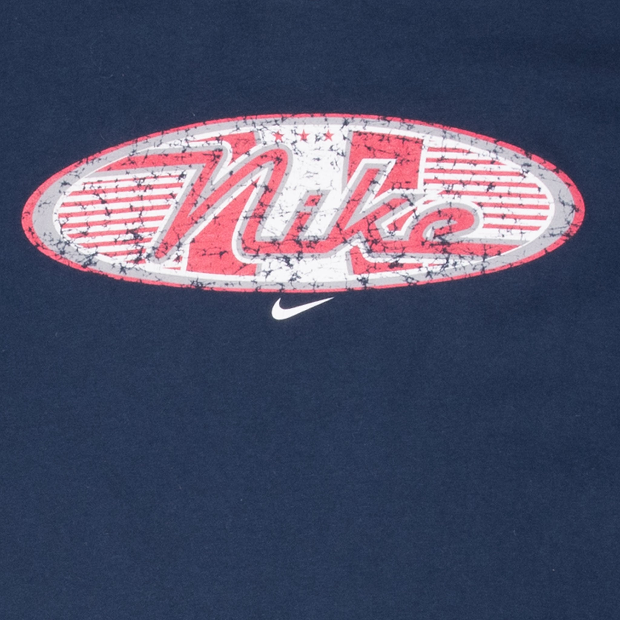 Vintage Nike Spellout Navy Blue Tee Shirt 2000S Size Large