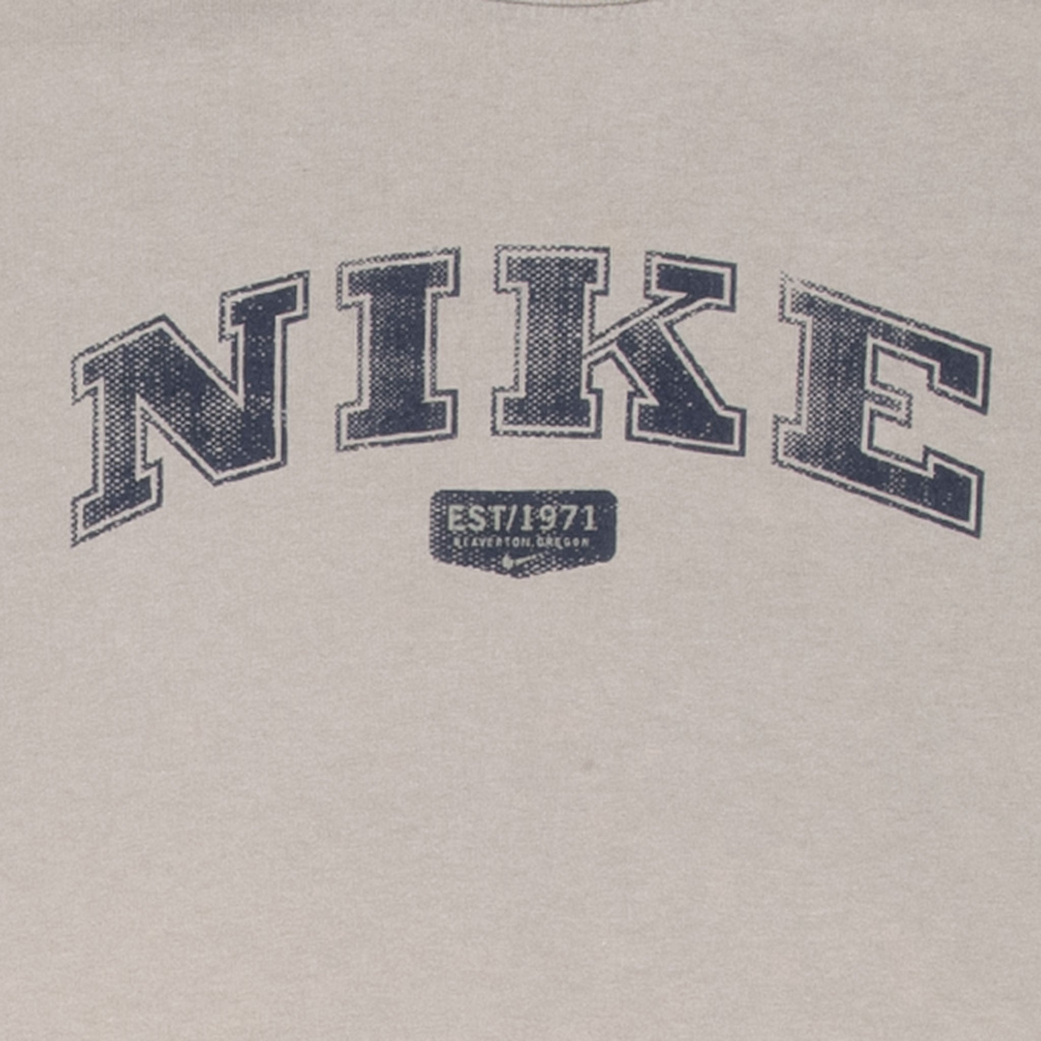 Vintage Nike Spellout Grey Tee Shirt 2000S Size XL