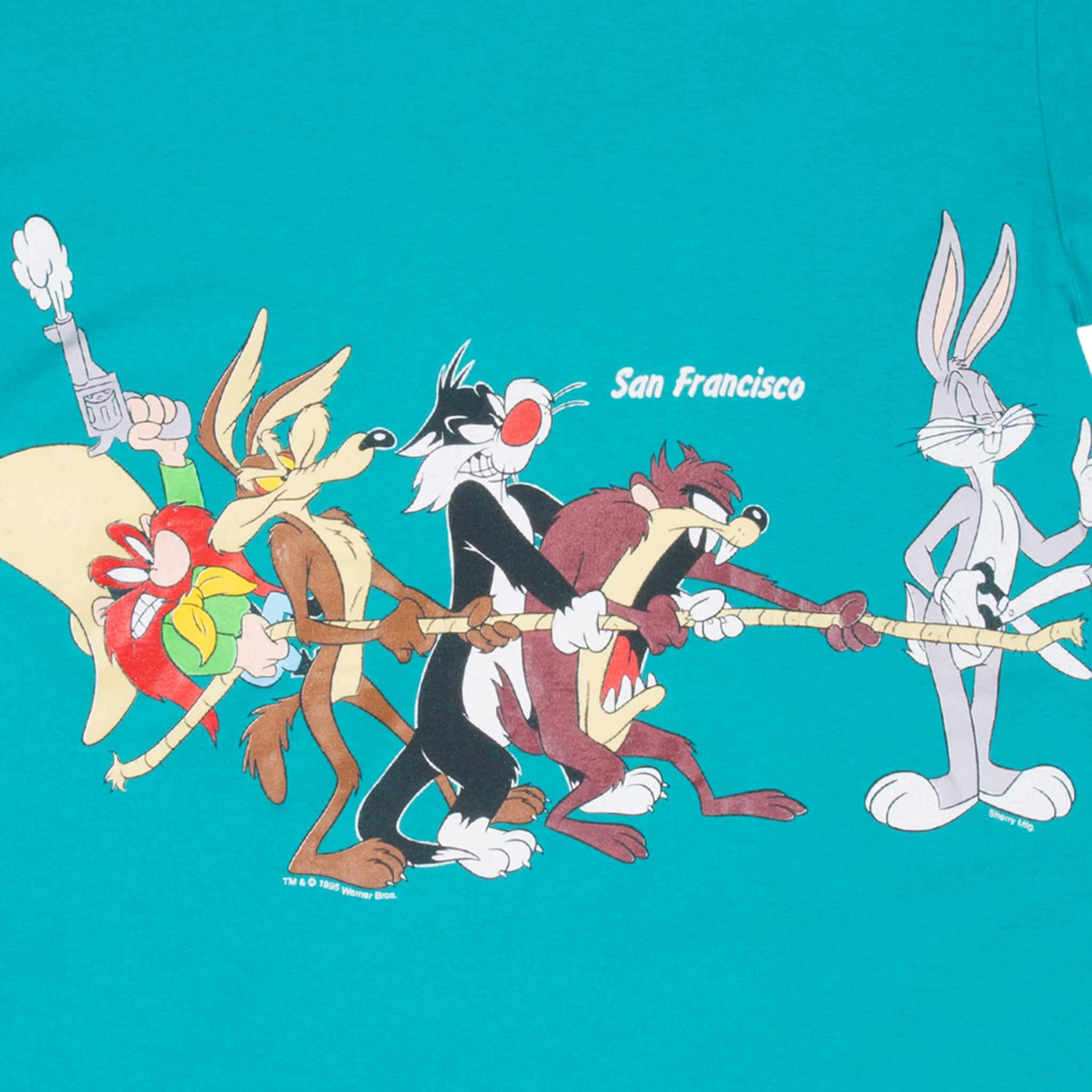 Vintage Looney Tunes San Francisco 1994 Tee Shirt Size Medium Made In Usa