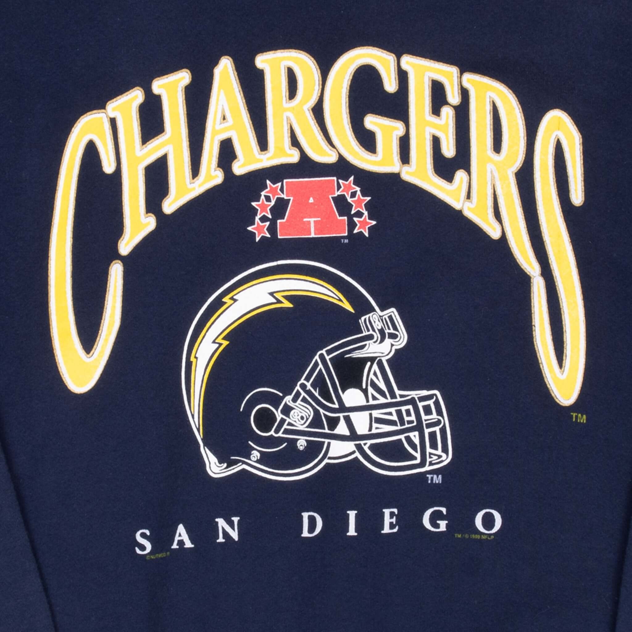 Vintage Nfl San Diego Chargers 1996 Sweatshirt Size Medium Made In Usa