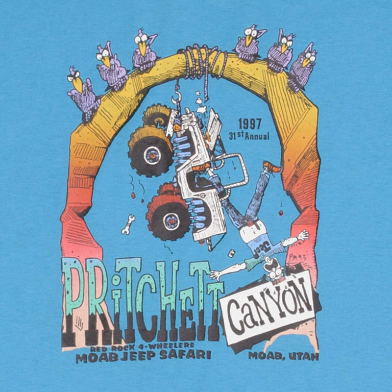 Vintage Racing 31St Annual Moab Jeep Safari Pitchett Canyon 1997 Tee Shirt Size Large With Single Stitch