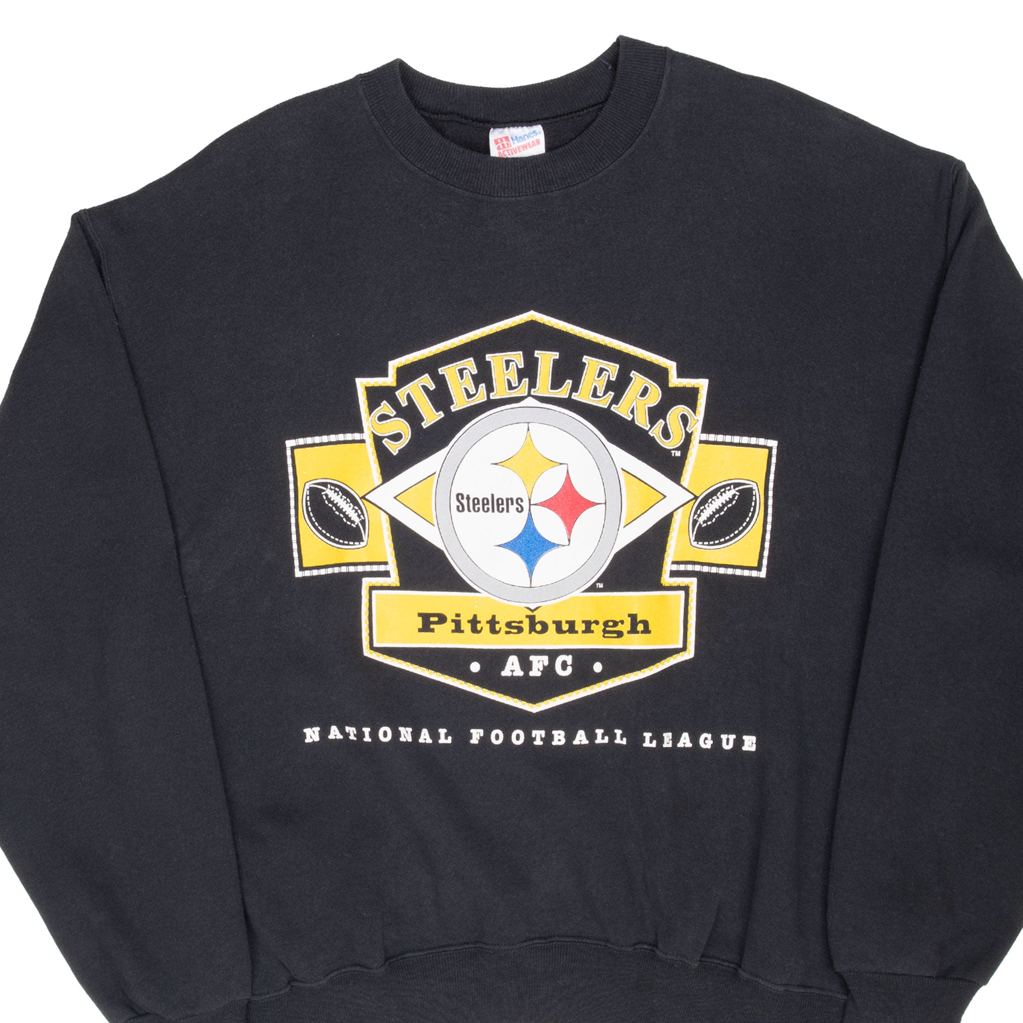 Vintage Nfl Pittsburgh Steelers Sweatshirt 1990S Size 2XL Made In Usa