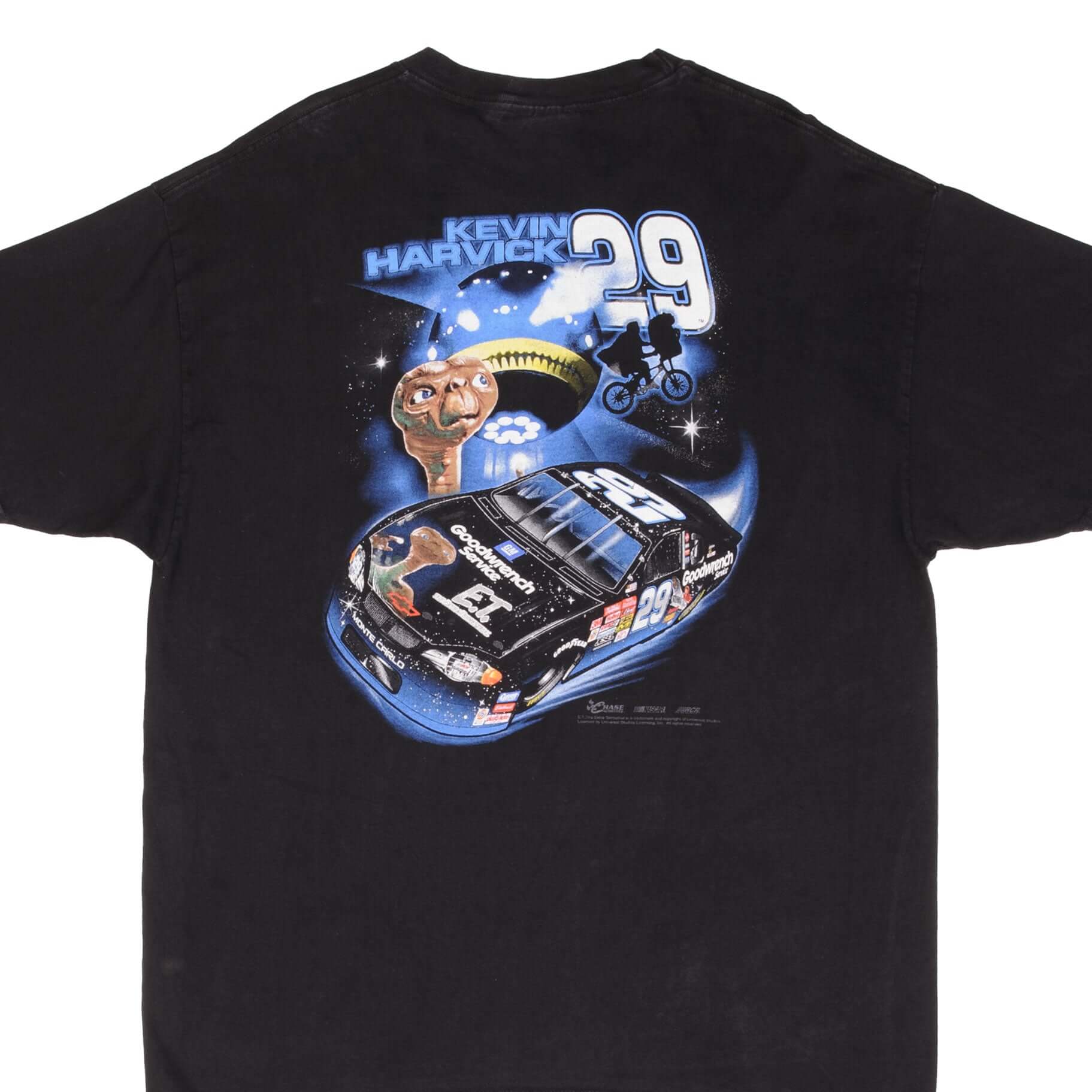 Vintage Nascar Racing Kevin Harvick E.T. Tee Shirt 19990S Size Large