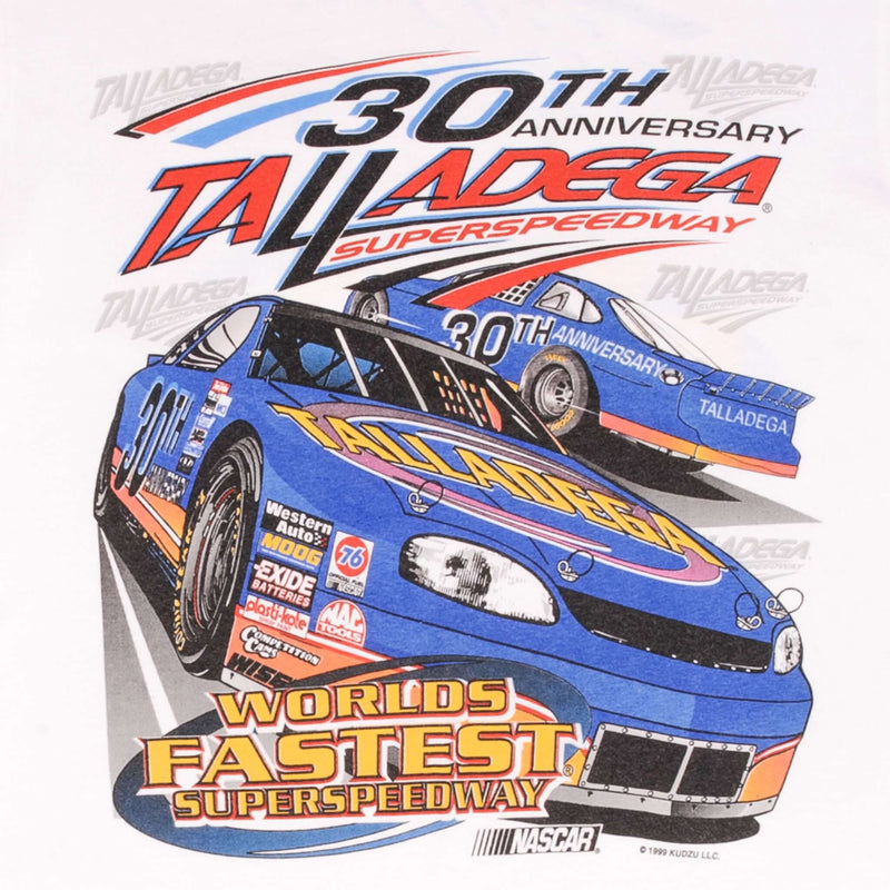 VINTAGE NASCAR TALLADEGA SPEEDWAY 30TH ANNIVERSARY 1999 TEE SHIRT MEDIUM