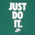 Vintage Nike Just Do It Green Tee Shirt Late 1980S Size Small Made In Usa With Single Stitch Sleeves