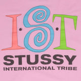 Vintage Stussy International Tribe Pink Tee Shirt 2000S Size Large