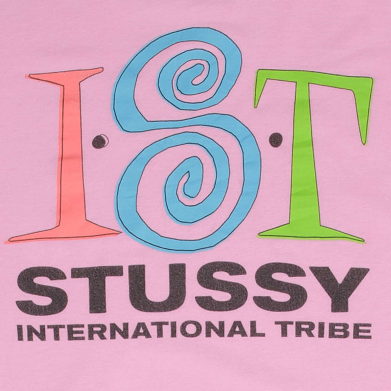 Vintage Stussy International Tribe Pink Tee Shirt 2000S Size Large