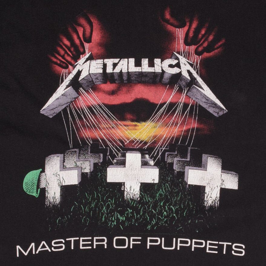 Vintage Metallica Master Of Puppets Tee Shirt 2007 Size Medium