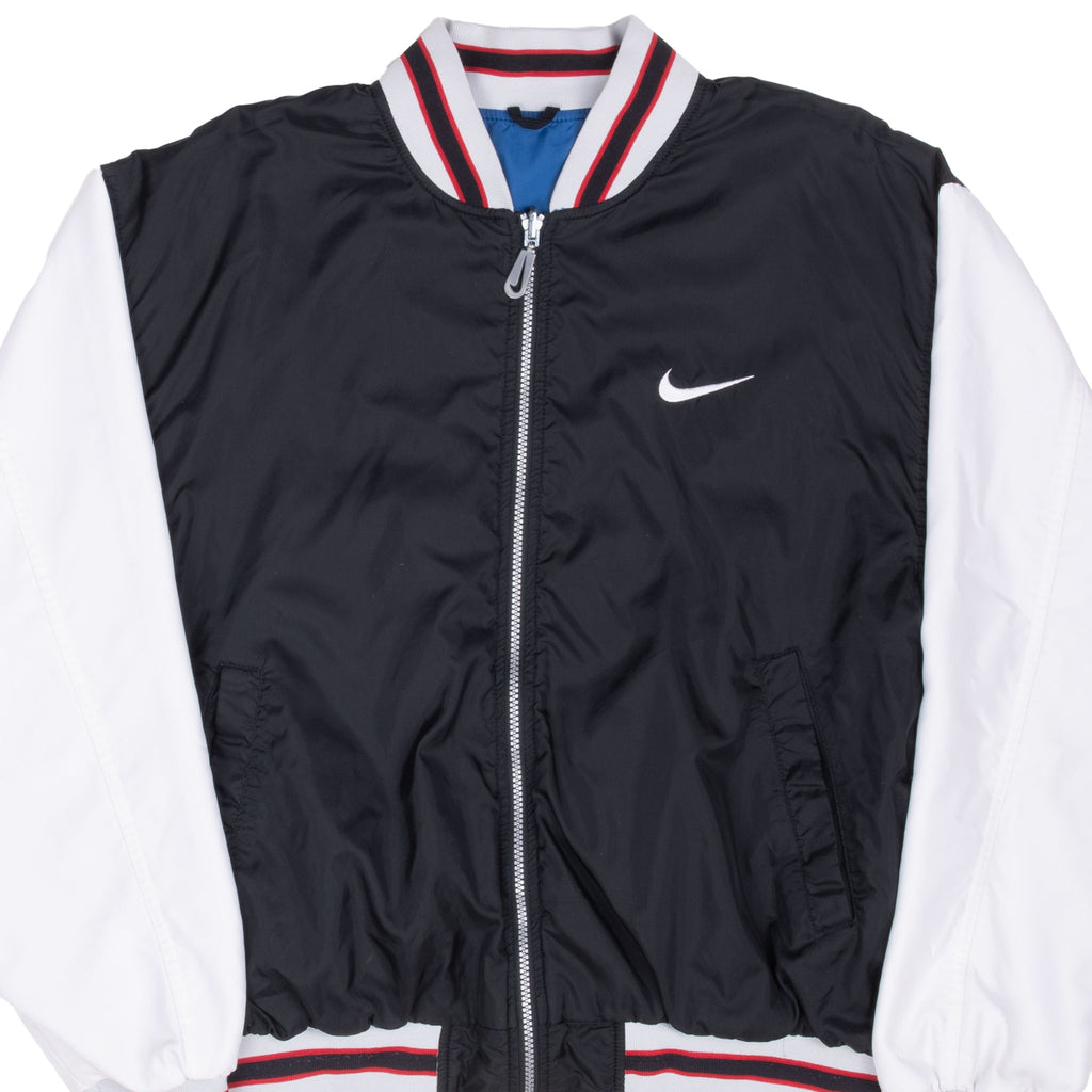 Vintage Nike Swoosh Reversible Bomber Jacket 1990S Size Medium