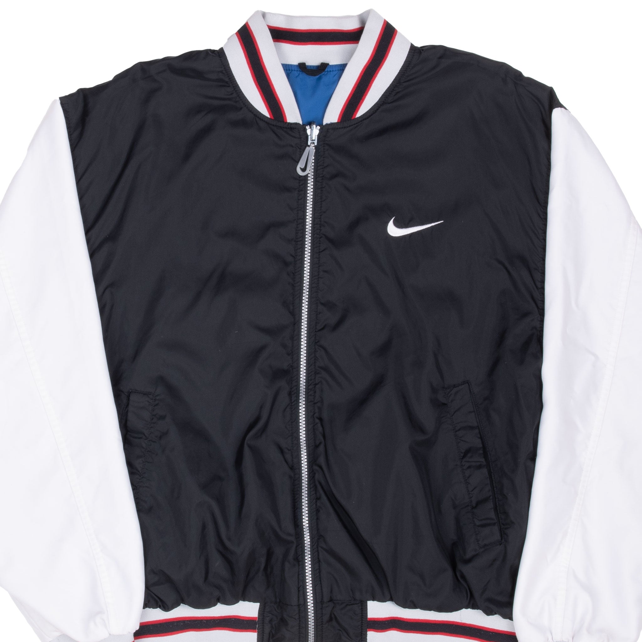 Vintage Nike Swoosh Reversible Bomber Jacket 1990S Size Medium
