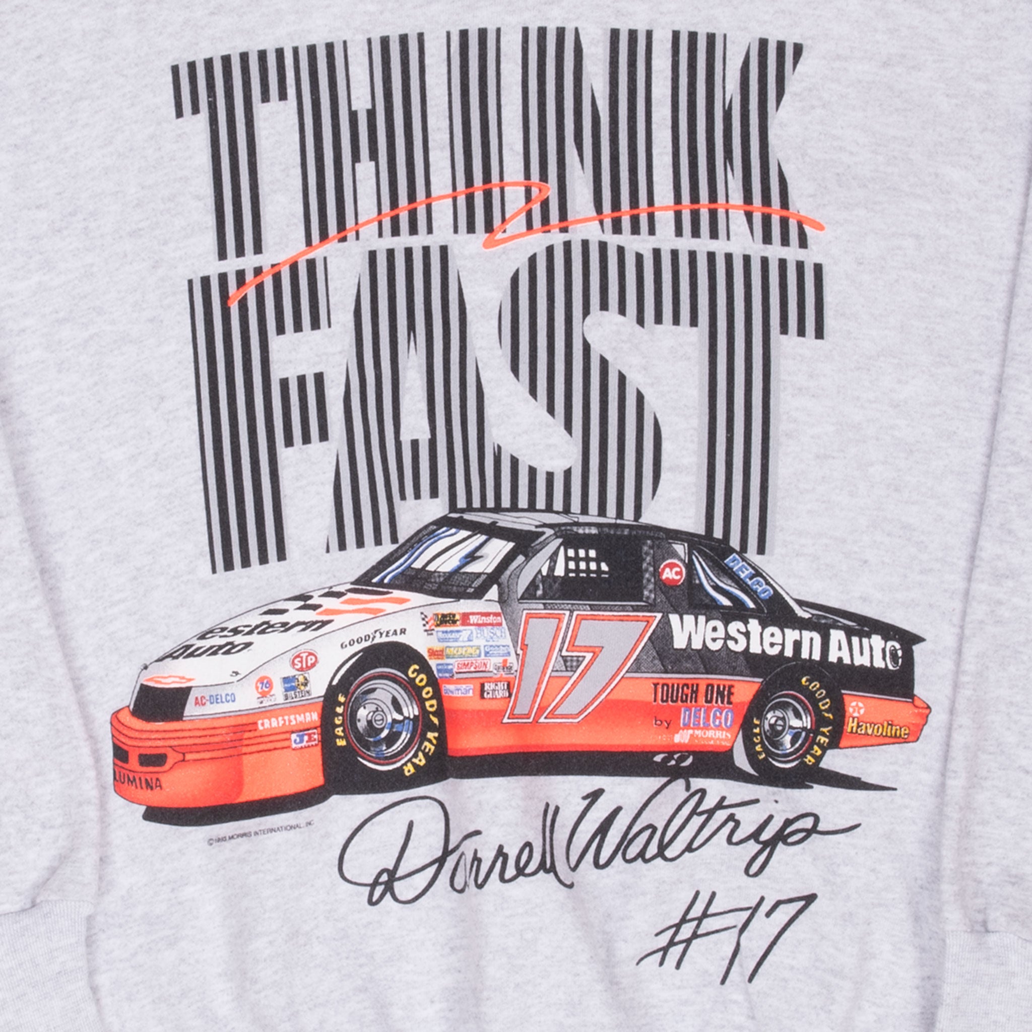 VINTAGE NASCAR DARRELL WALTRIP 1993 SWEATSHIRT MEDIUM MADE IN USA