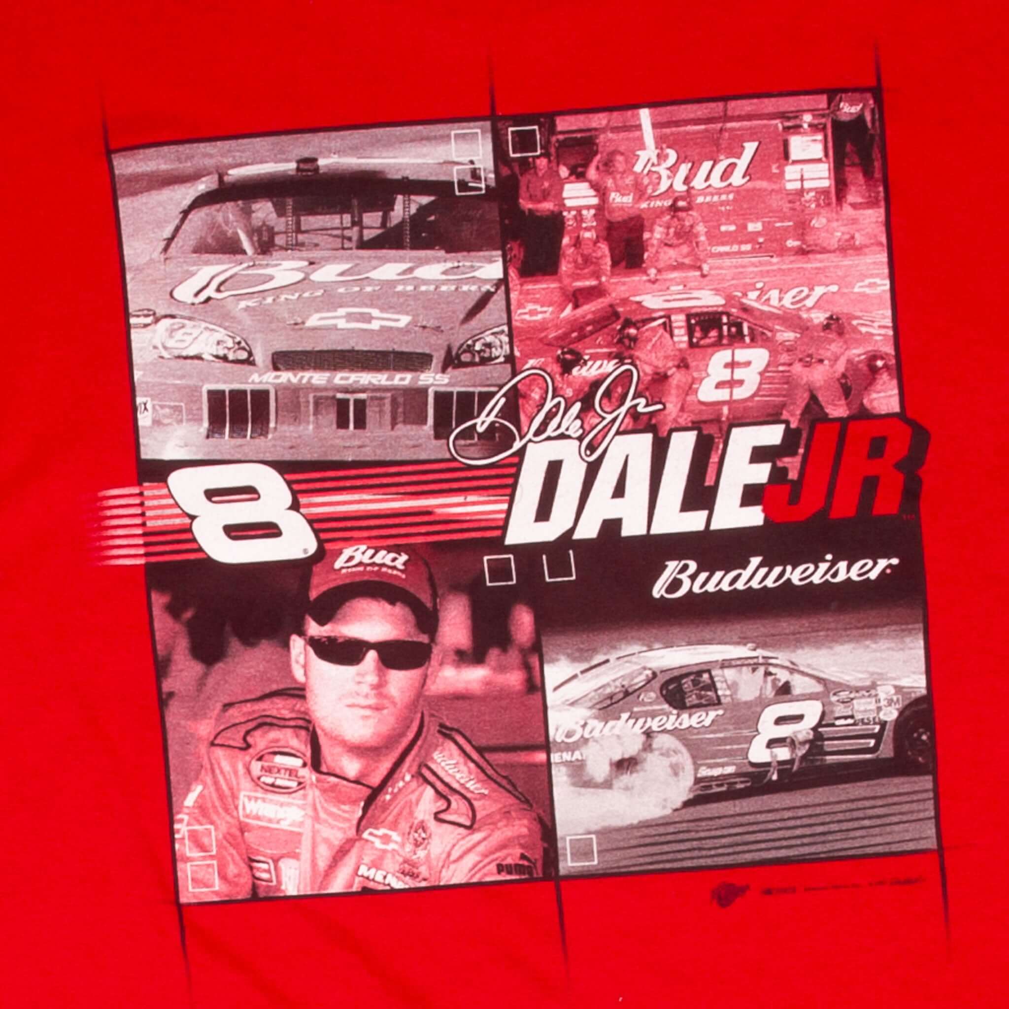 Vintage Nascar Dale Earnhardt Jr Budweiser Tee Shirt 2007 Size XL