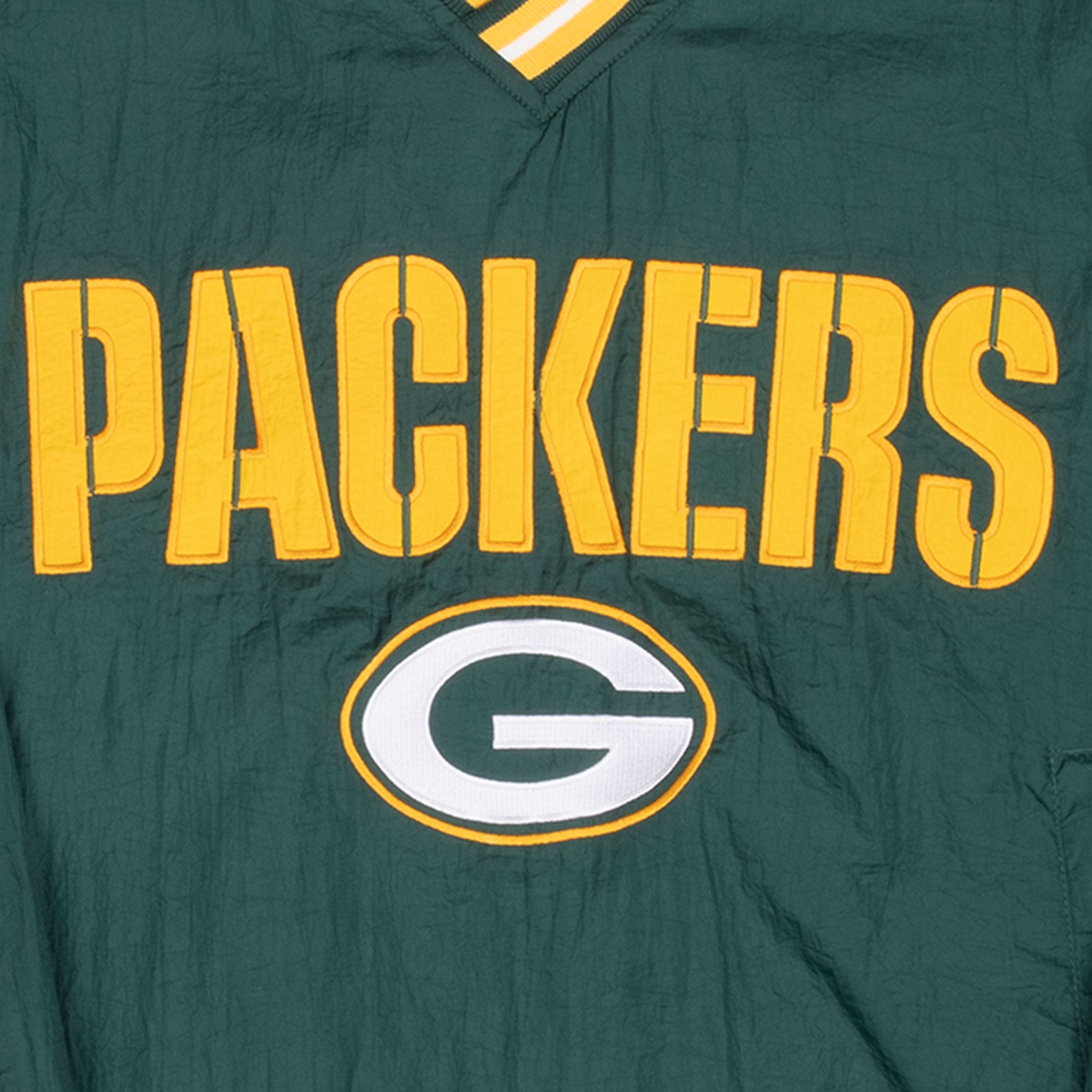 Vintage Nfl Green Bay Packers Pullover Windbreaker Jacket Size Medium 1990S