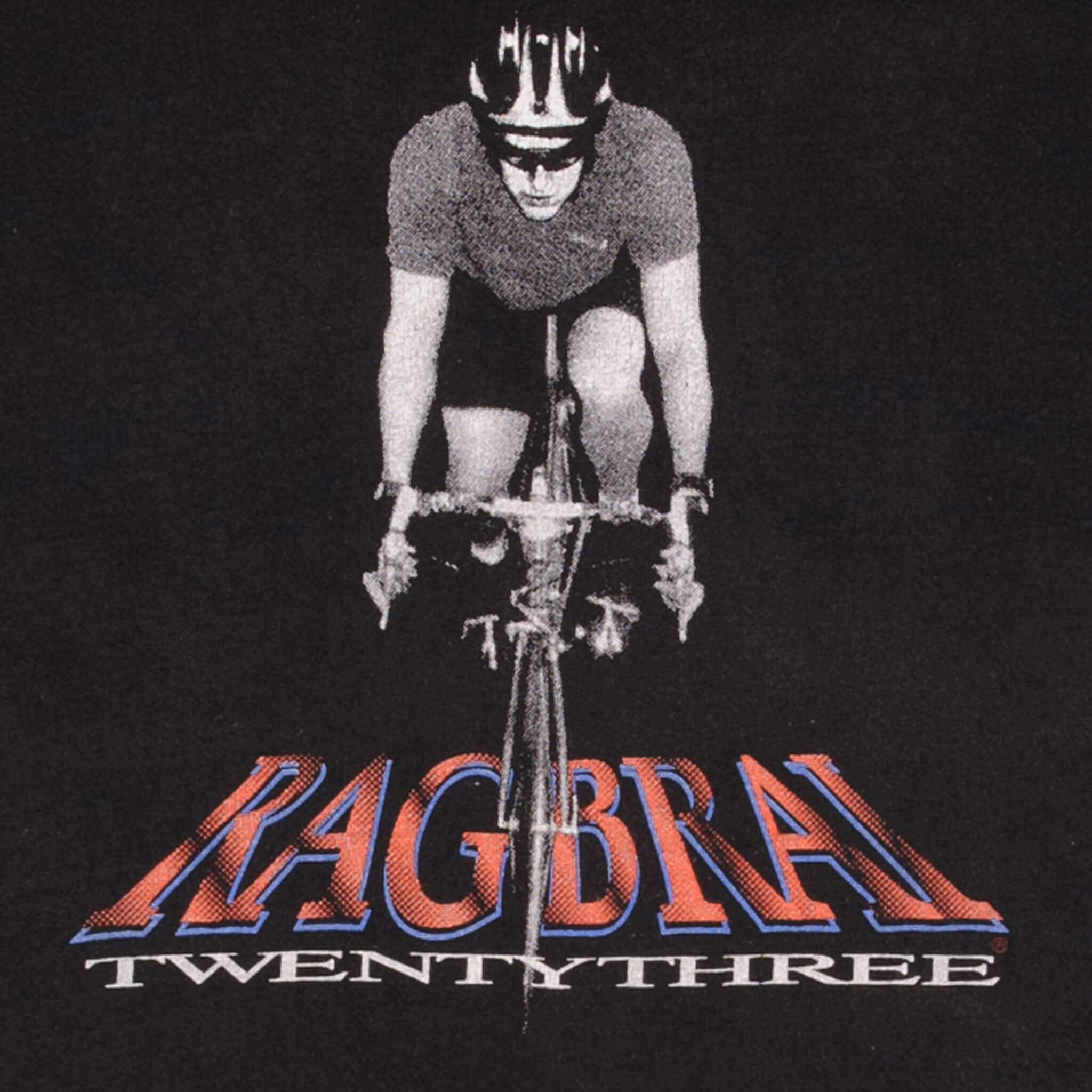 Vintage Rag Brai 23 Onawa To Muscatine 1995 Cycling Tee Shirt Size XL Made In Usa With Single Stitch Sleeves