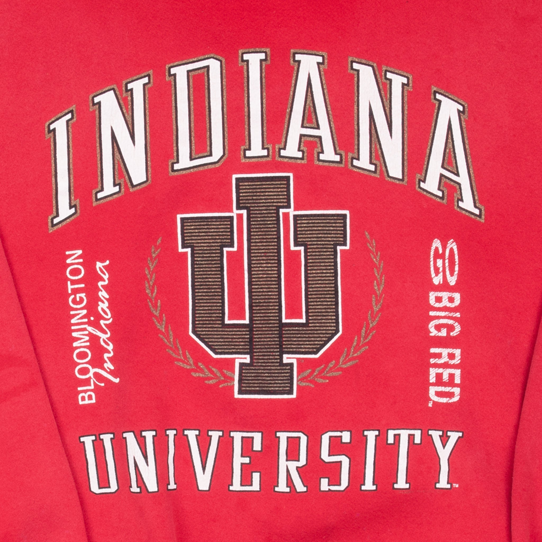 Vintage Ncaa Indiana University Sweat Shirt 1990S Size XL Made In Usa