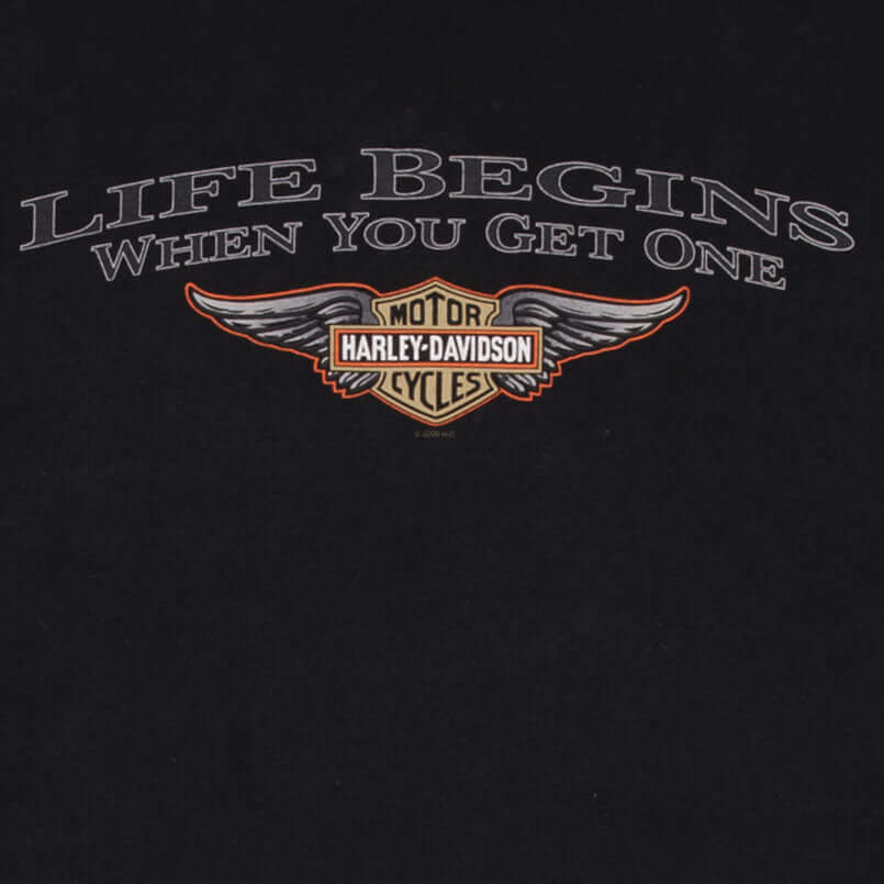 Vintage Harley Davidson Upper Sandusky Oh Tee Shirt Size 3XL