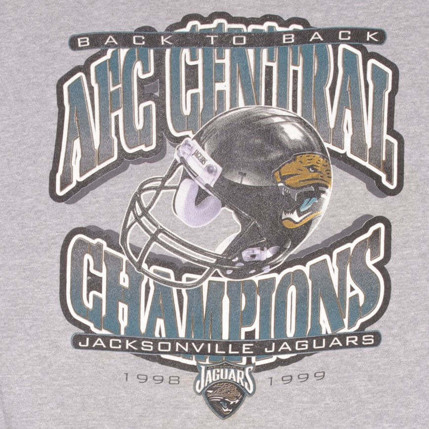 Vintage Nfl Jacksonville Jaguars Afc Champions 1999 Sweatshirt Size Large