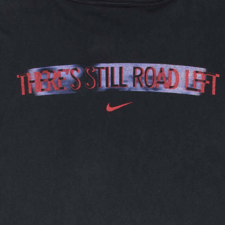 Vintage Nike Always Run Black Tee Shirt 1990S Size XL