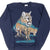 VINTAGE MOUNTAIN LION ANIMAL PRINT SWEATSHIRT 1990S MEDIUM MADE IN USA