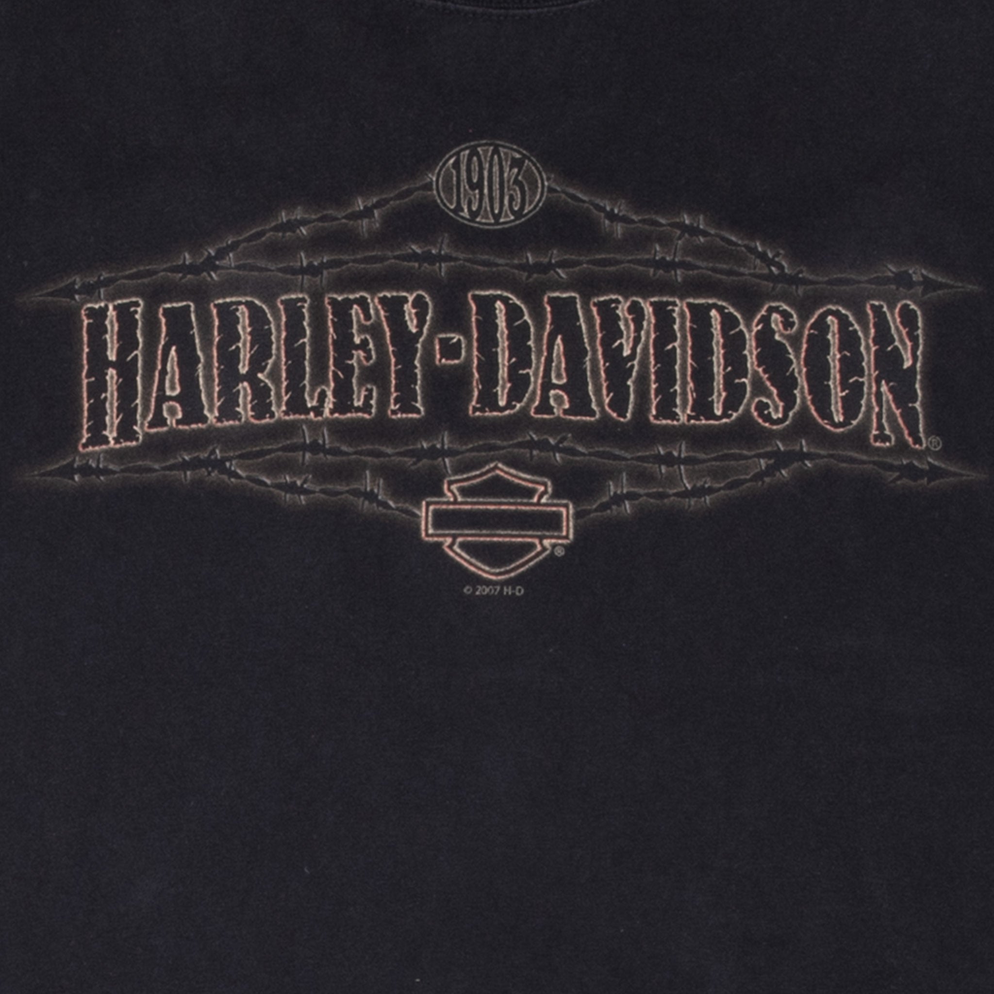 Vintage Harley Davidson High Mile Tee Shirt 2007 Size Large Made In Usa
