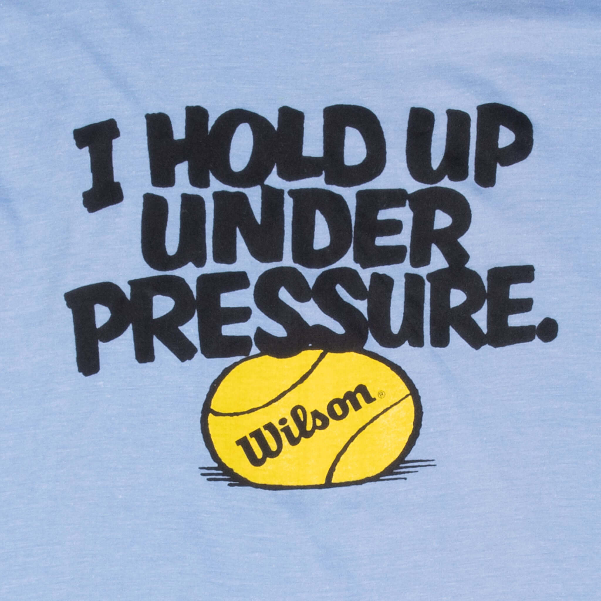 Vintage Wilson Tennis Blue Tee Shirt 1980S Size Small Made In Usa With Single Stitch Sleeves