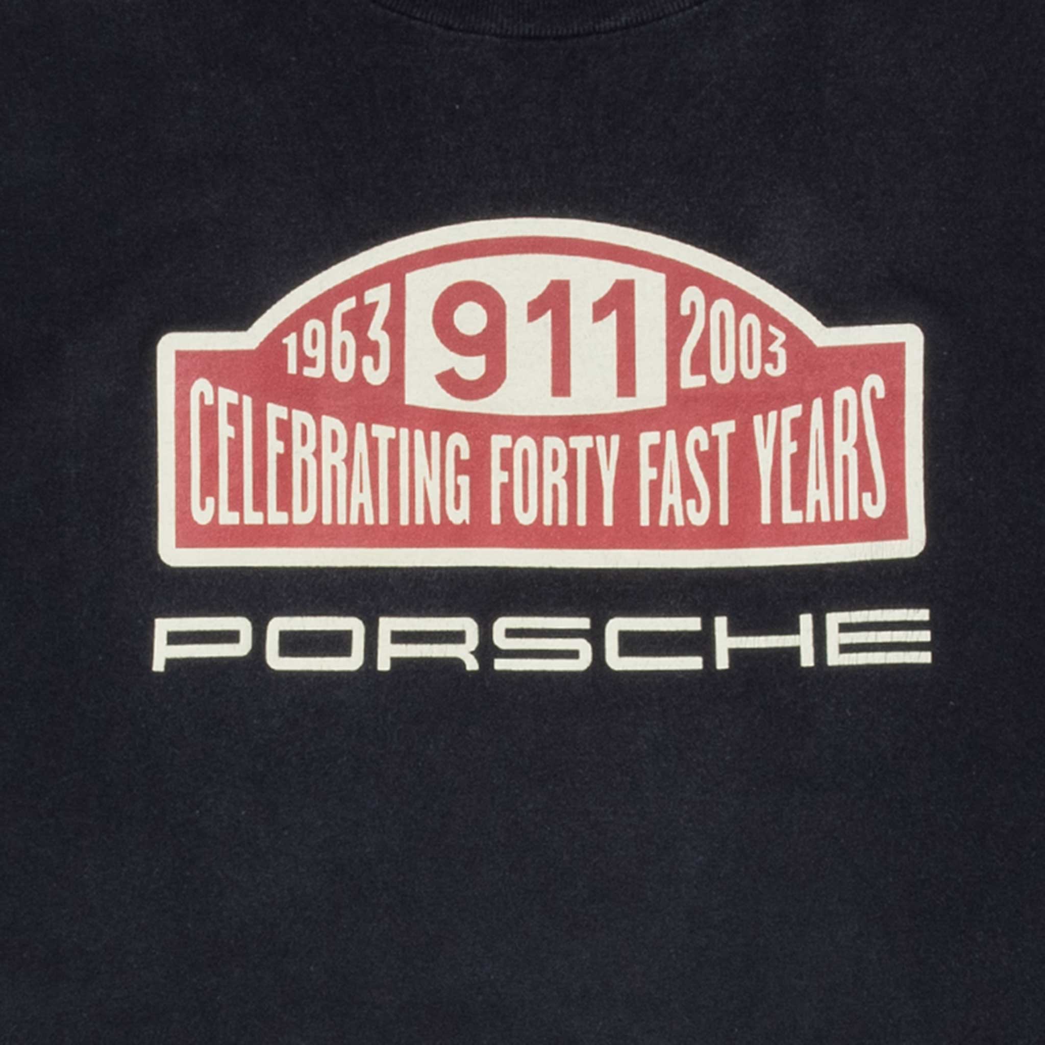 Vintage Porsche 911 40Th Anniversary Tee Shirt 2003 Size Large Made In Usa