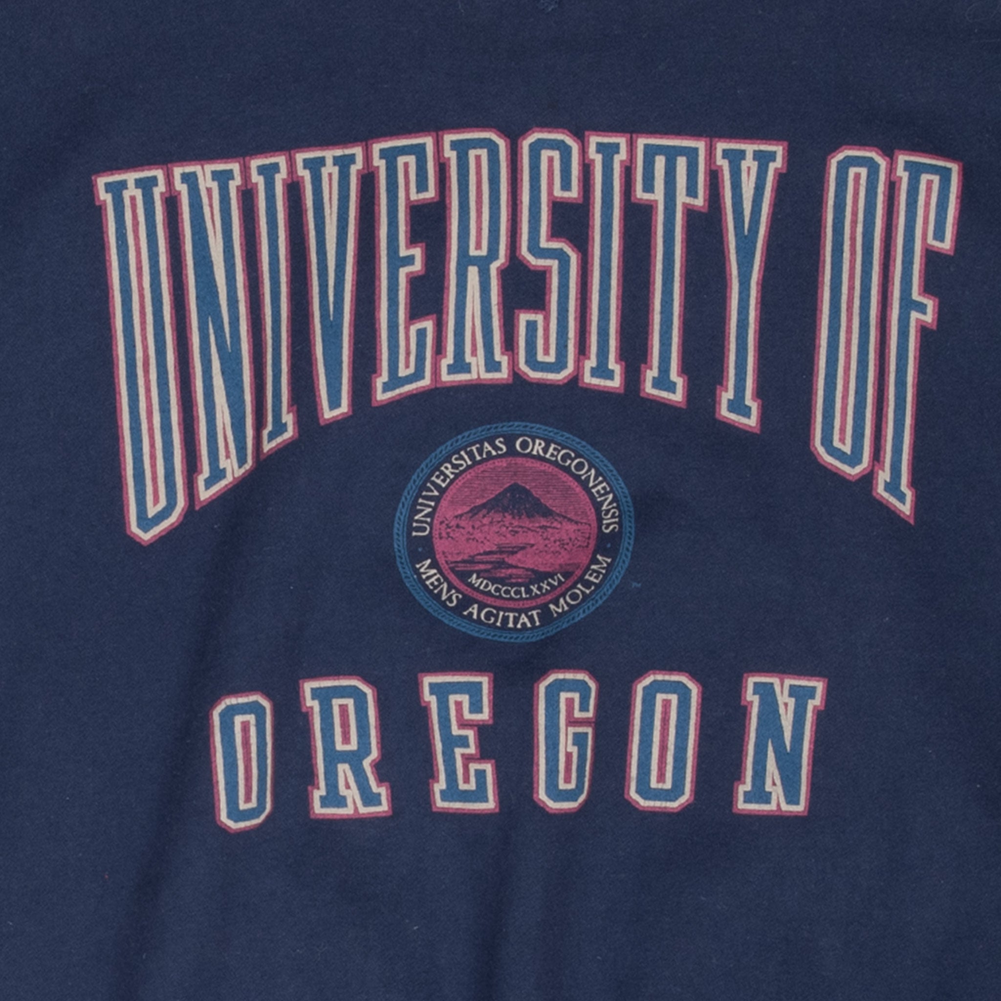Vintage Ncaa University Of Oregon Navy Blue Sweatshirt 1990S Size XL