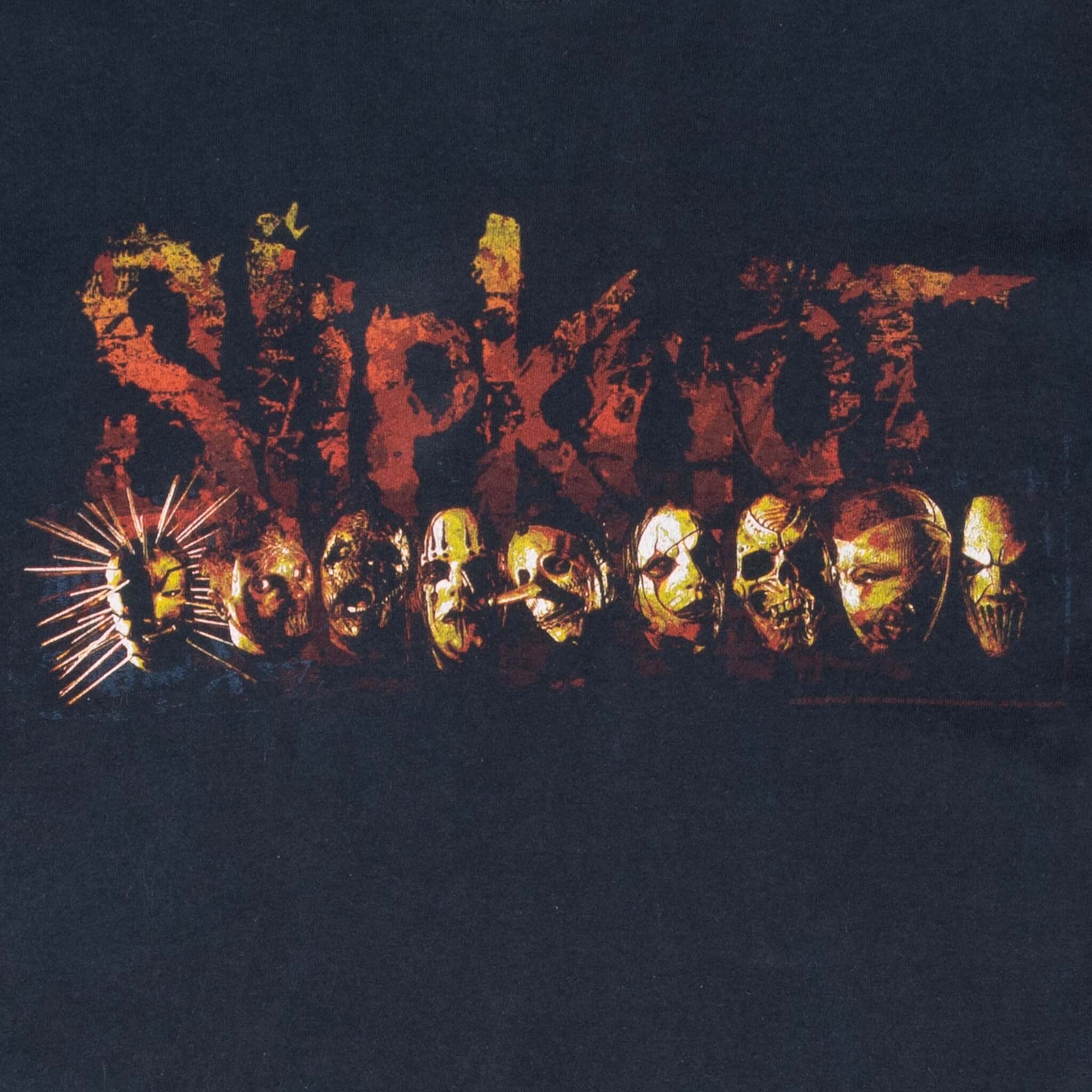 Vintage Slipknot 2006 Black Tee Shirt Size Large