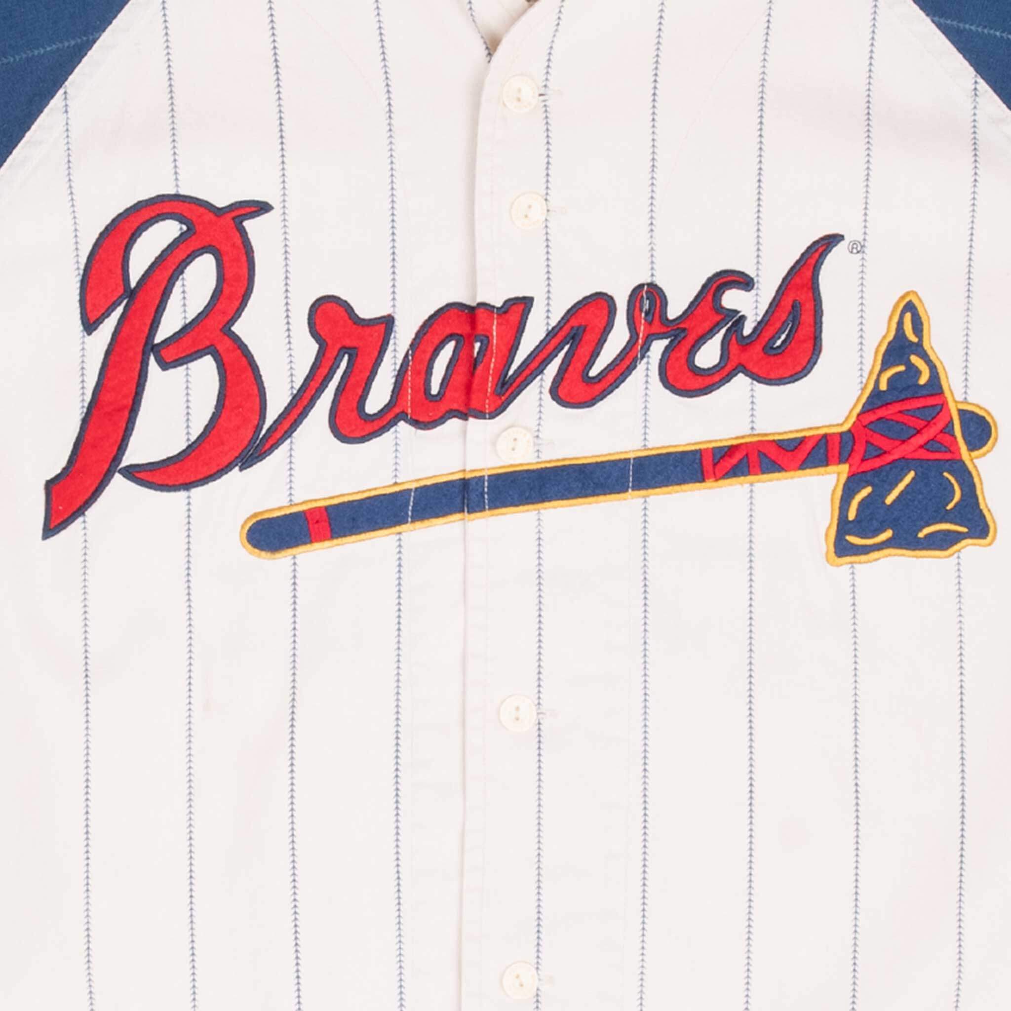 Vintage Mlb Atlanta Braves Cooperstown Collection Jersey 1990S Size Large